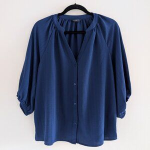 3/$30 Blue balloon sleeve tunic